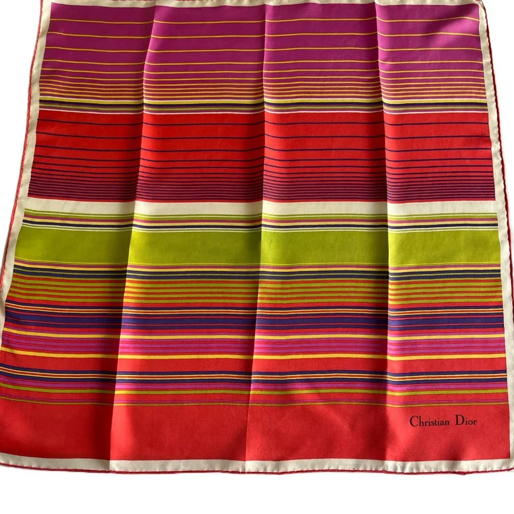 🏳️‍🌈Vintage Christian Dior Silk Scarf PRIDE